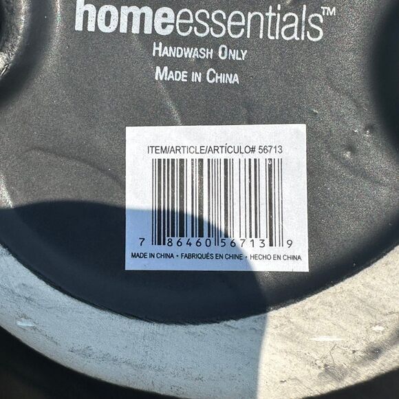 NEW Home Essentials Black 3D Skeleton Double Walled Ceramic Bowl - Picture 5 of 5